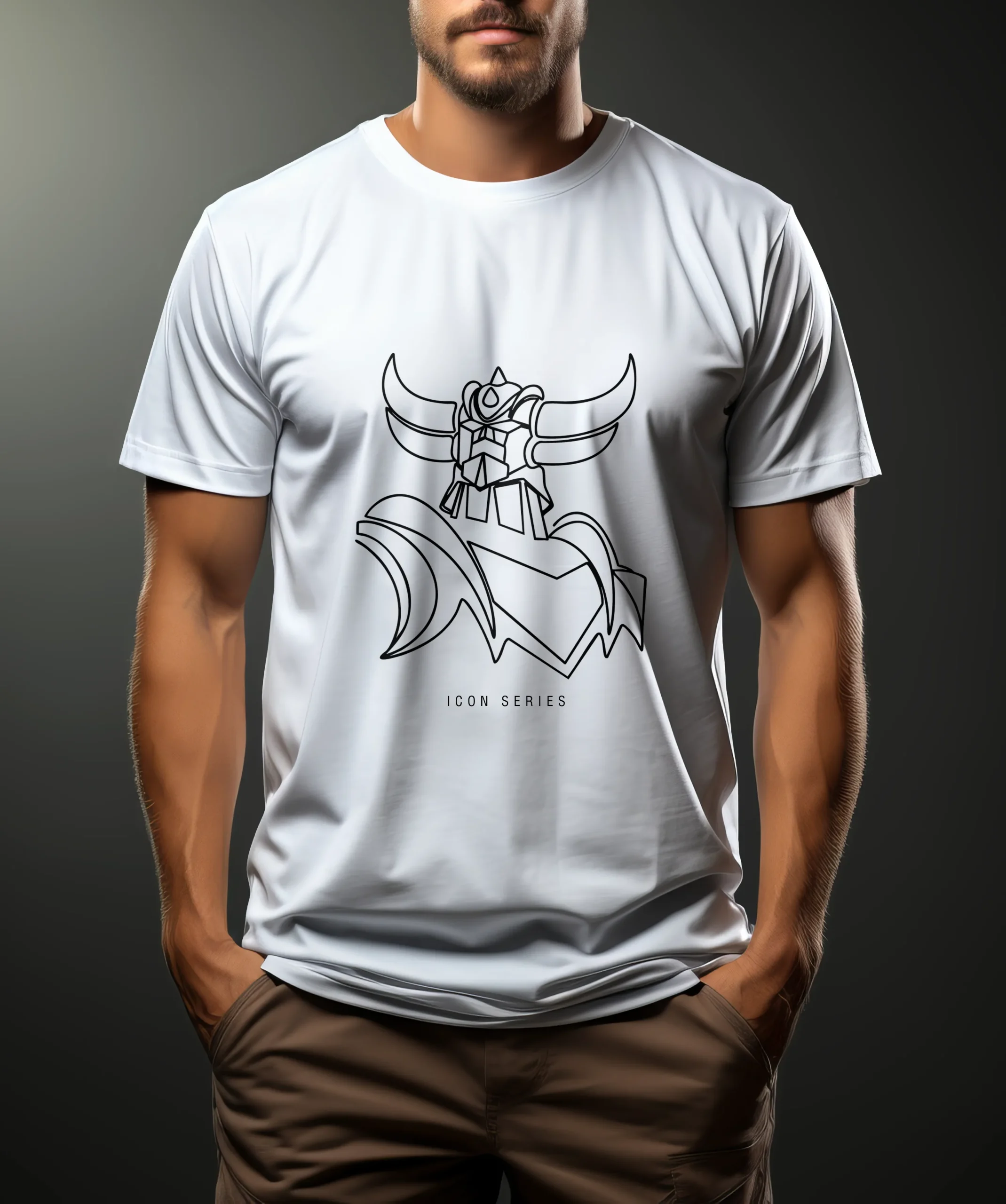 T-shirt "GOLDO" – Homme – 100% Coton épais – Image 2